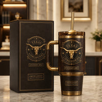 TEX Heritage Crest - Aged Bronze Emblem Tumbler