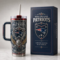NE - Crest, Scrollwork and Stadium Blue Detail