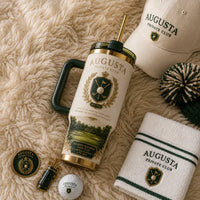Augusta Crest - Heritage Club Tumbler in Ivory and Green