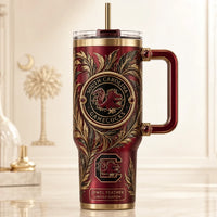 SC Crest in Gilded Foliage - A Study in Ornament and Stillness