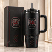 SC in Blackout - Garnet Emblem on an Armored Tumbler