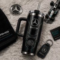 Black Panel Precision - MB AMG Tumbler With Quiet Confidence