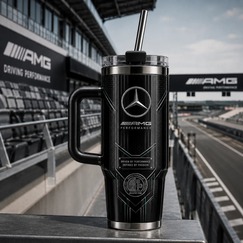 Black Panel Precision - MB AMG Tumbler With Quiet Confidence