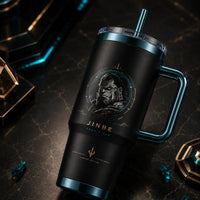 Jinbe - Aqua Titan, a Study in Teal, Gold and Stillness